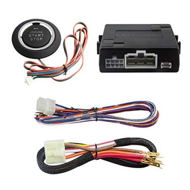 Imagem de EASYGUARD ES002 Botão de partida universal do motor com partida remota do motor para transmissão automática carro opcional compatível com sistema de alarme de carro DC12V