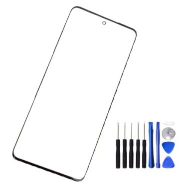 Imagem de UPONEW Para Motorola Moto Edge 2023 Lente de vidro do painel frontal externo da tela - Substituição da lente do painel de vidro externo da tela frontal preta com ferramenta de abertura (não LCD e não