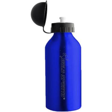 Imagem de Garrafa  Esportiva Gold Sports Aluminio 400 ml, Azul, Único, Unissex