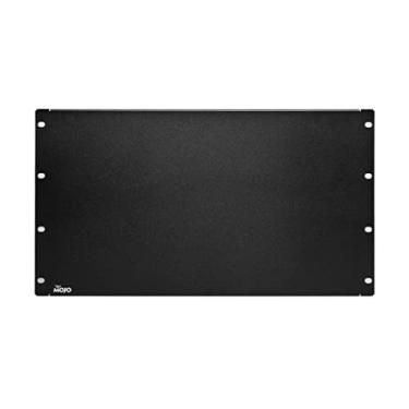 Imagem de Tecmojo Painel em branco 6U, placa de montagem em rack para rack de servidor de 48 cm, rack de rede, gabinetes e armários, sólido, preto