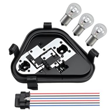 Imagem de KPALAG Conector de plugue de soquete do suporte da lâmpada traseira do lado do motorista com lâmpadas e chicote compatível com BMW Série 3 320i 328i 335i 328d 2012-2015 Substituir #:63217313043