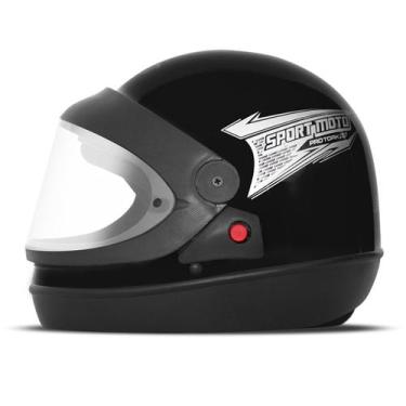 Imagem de Capacete Fechado Pro Tork Sport Moto Light Segurança Conforto, PRETO, 