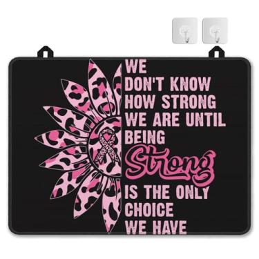 Imagem de Capas superiores de fogão de girassol rosa para fogão elétrico, protetor de tampa de fogão de vidro Be Strong, protetor de cooktop, tapete de cobertura de fogão de cerâmica resistente ao calor, tapete