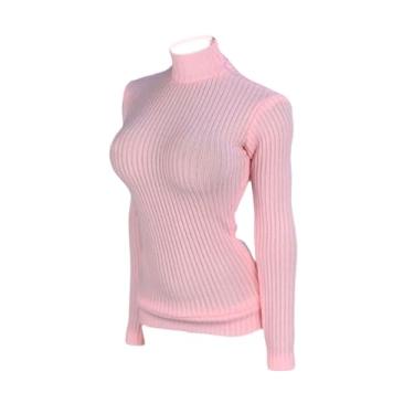 Imagem de YIJU Camisa de manga longa em miniatura de 1/6 de escala Camisa de camada de base listrada de 12 polegadas Figuras de ação Acessórios para roupas , Rosa