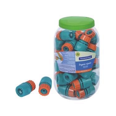 Imagem de Pote com 40 pecas engate rapido em plastico para mangueira de 1/2 tramontina