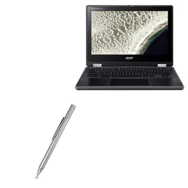 Imagem de Caneta Stylus BoxWave compatível com Acer Chromebook Spin 511 (R753T) (Caneta Stylus da BoxWave) - Caneta Stylus capacitiva FineTouch, caneta Stylus super precisa - Prata metálica