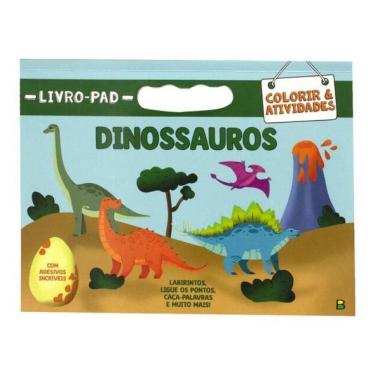 Imagem de Livro-Pad Colorir & Atividades: Dinossauros