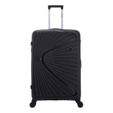 Imagem de Mala Denlex Grande 4rodas Giro 360 Polipropileno 76cm Preto