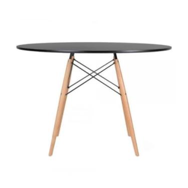 Imagem de Mesa de Jantar Redonda Eames Eiffel 120cm PRETA