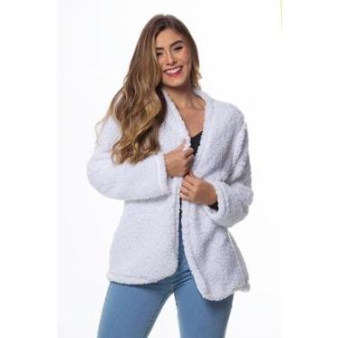 Imagem de Casaco Teddy Zipituka 957 Branco - Branco - GG-Feminino
