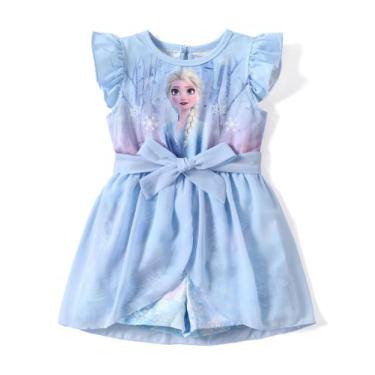 Imagem de Macacão Disney Frozen Elsa Toddler Girl com saia de tule 4-5T