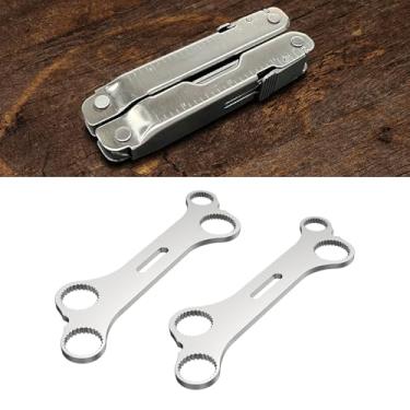Imagem de WIKIBB Chave inglesa multiferramenta Leatherman, 1 par de chaves de aço inoxidável para modelo Leatherman para superferramenta, trituração, colagem, vergalhão e mais