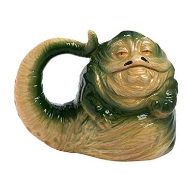 Imagem de Vandor Caneca de café Star Wars Jabba The Hutt em forma de cerâmica sopa de 740 ml, 2GG (pacote com 1)