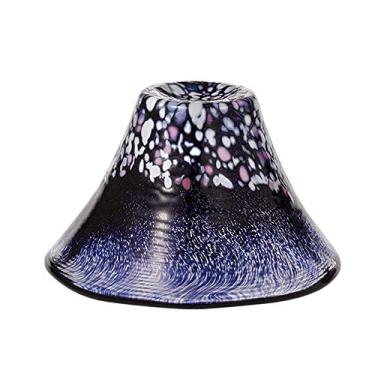 Imagem de Toyo Sasaki Glass, Japanese Sake Glass, Congratulations Cup, Sakura Fuji, Night Cherry Blossom, Yozakura, Navy, Approx. 1.5 fl oz (45 ml)