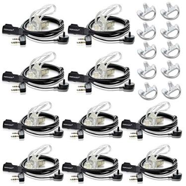 Imagem de Fone de ouvido TIDRADIO Walkie Talkie (10 pacotes) 2 pinos Cobertura Air Acoustic Tube Headset para Retevis H-777 Kenwood PUXING Baofeng UV-5R BF-888S 2 Way Radio