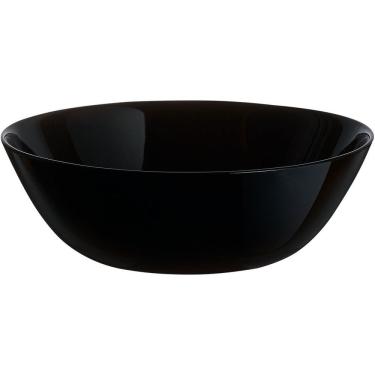 Imagem de Arcopal Zelie Saladeira 5X16X16Cm Vidro Temperado Preto 6Pç