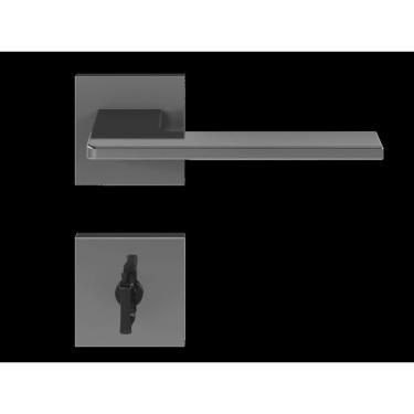 Imagem de Fechadura Em Zamac Roseta Quadrada 502-55 Banheiro Sara Pado