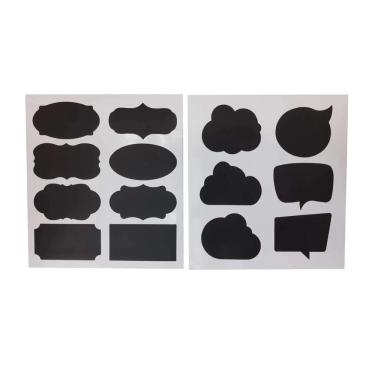 Imagem de Etiqueta Lousa Apagável 8 X 4,5 Cm Multiuso - 2 Pcs
