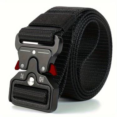 Imagem de Cinto Tático Para Homens Estilo Esportivo Fivela De Liberação Rápida De Grau Militar Re...