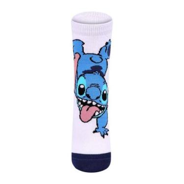 Imagem de Meia Lupo Disney Ku Stitch - Infantil, Branco, 24/29