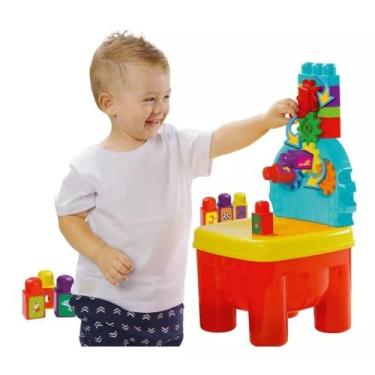 Imagem de Brinquedo Blocos Cadeirinha Brinkadeira Engrenagens 24 Peças - DISMAT