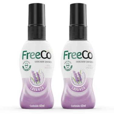 Imagem de Freecô Bloqueador De Odores Sanitários - Lavanda 60ml Pack com 2 unidades
