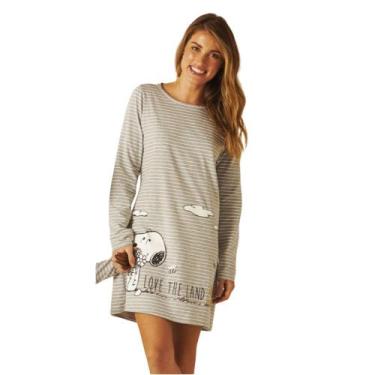 Imagem de Camisola Manga Longa Snoopy Malwee 1000093361 Cinza, Cinza, P