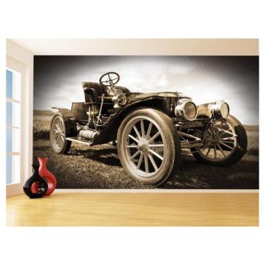 Imagem de Papel De Parede 3D Carro Antigo Clássico Vintage 3,5M Cxr43 - Você Dec
