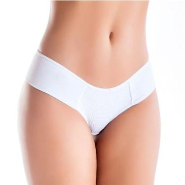Imagem de Tanga Dupla Renda Branco em Algodão Egípcio - Ahavá Store, G, Branco