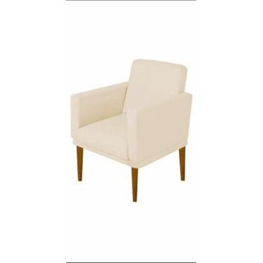 Imagem de Poltrona para sala e quarto Nina Glam New. In-9 Decor. - Bege