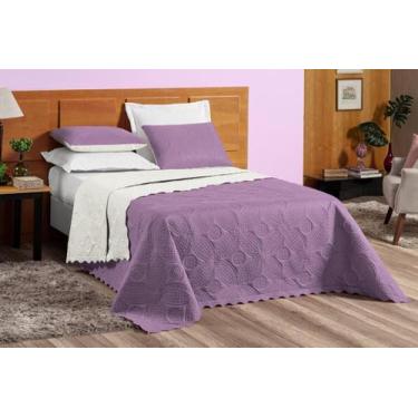 Imagem de Cobre Leito Marie Queen 2 60 M X 2 40m Dupla Face - Casa das Cortinas,