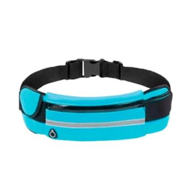 Imagem de Pochete Corrida Impermeável Fitness – Compacta e Versátil para Celular, Chaves e Dinheiro | Ideal para Atividades ao Ar Livre (Azul)