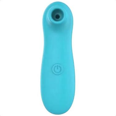 Imagem de Estimulador Clitóris e Mamilos, 10 Modos de Pulsação, Silicone, Recarregável USB, Azul, 12,3cm