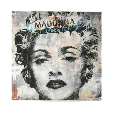 Imagem de Madonna Preto E Branco Vintage Lona Arte Da Parede Sexy Cantor Atriz Á