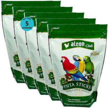Imagem de Alcon club psita sticks 450g super premium kit com 5 para papagaios e 