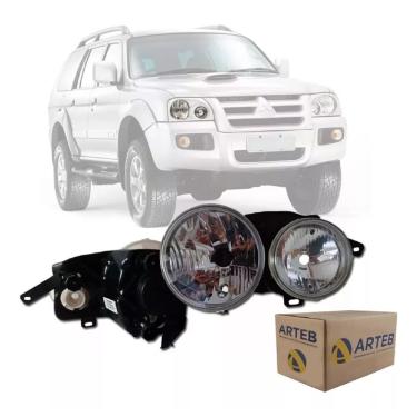 Imagem de Farol Esquerdo Pajero Sport 2006 2007 2008 2009 2010 2011