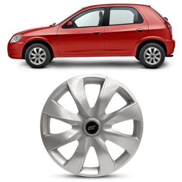 Imagem de Calota Prime Silver Esportiva Aro 13 Universal 4X100 4X108 - Pro-Serv