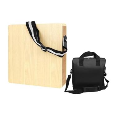 Imagem de MERIGLARE Caixa de Percussão de Madeira, Tambor Cajon Portátil com Bolsa de Armazenamento com Ombro
