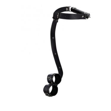 Imagem de DUO 4 - Mordaça Bastão + Algemas Traseiras Tiras de material sintético