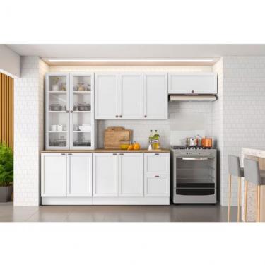 Imagem de Cozinha Compacta Poliman Unna Com 10 Portas 2 Gavetas E Balcão Com Tampo Branco