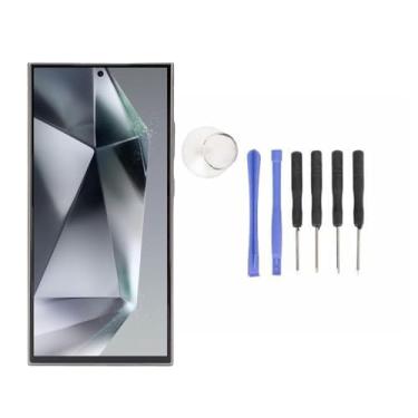 Imagem de ASHATA Substituição de Tela para S24 Ultra 5G SM S928B, Tela de 6,8 Polegadas, Suporte Digital de Montagem de Digitalizador OLED Com Tela de Toque, Com Ferramentas (Cinza)