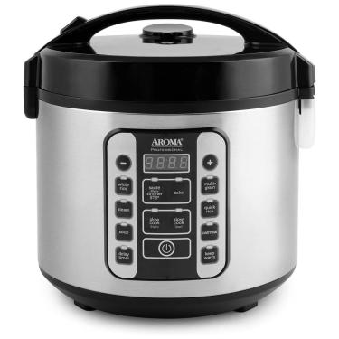 Imagem de Panela de Arroz Aroma Housewares AROMA® , Panela Digital 5L, 20 Xícaras (Cozido), com Vapor, Cozimento Lento e 10 Modos