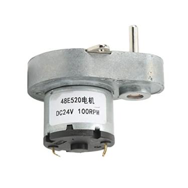 Imagem de Grcfumo Motor de engrenagem CC, alta velocide de torção de torção reversível Auto -travamento 100rpm 48E520 Motor de redução, motor elétrico caixa de engrenagens para aplicaçõ