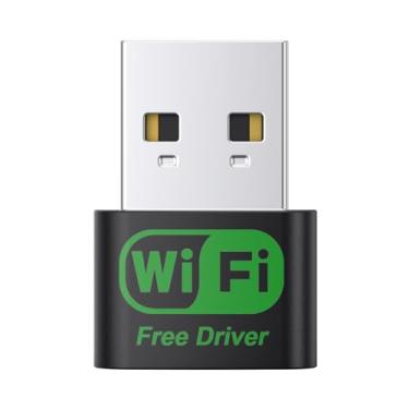 Imagem de Adaptador USB WiFi, antena de alto ganho integrada, plug-n-Play, antena embutida de alto ganho, adaptador USB adequado para PC, desktop, laptop, Windows 11/10/8/7.