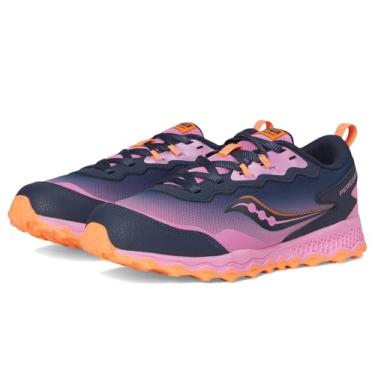 Imagem de Saucony Tênis infantil unissex Peregrine Kdz Shield, Azul-marinho/rosa, 20