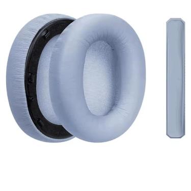 Imagem de Almofada de Fone de Ouvido de Reposição para o Fone de Ouvido do Edifier W820NB plus, Almofadas de Ouvido de Isolamento de Ruído (Azul claro)