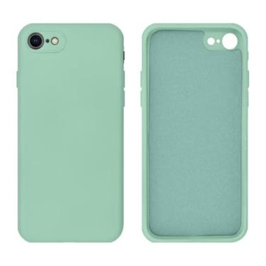 Imagem de Capinha Compativel com iPhone 7, 8, SE 2ª e 3ª Geração Silicone Aveludado com Proteção de Câmera