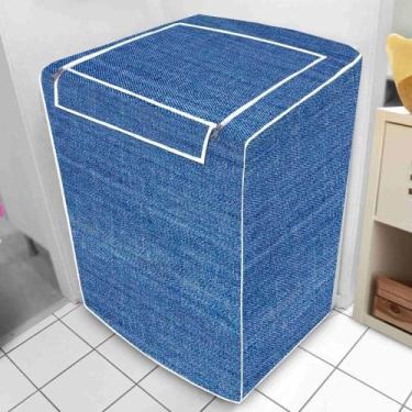 Imagem de Capa Maquina de Lavar Abertura Superior Jeans - M - Vida Pratika
