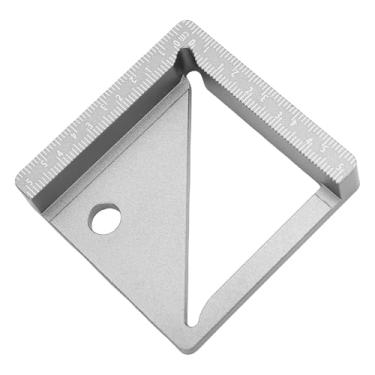 Imagem de Jiawu Régua Multifuncional, Transferidor Quadrado de Madeira de Liga de Alumínio, Altura Integrante, Largura, Diâmetro e Marcação de ângulo Linear, Engenheiro, Uso de Construção de