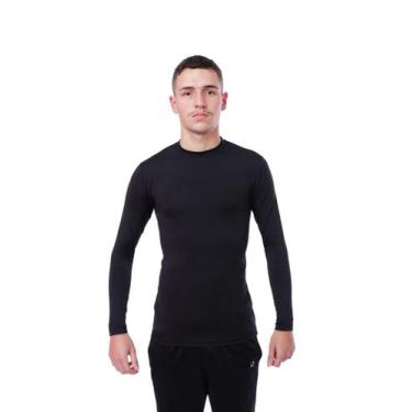 Imagem de Camisa segunda pele masculina Gola careca - FREITAS MODAS, Preto, P
